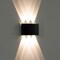 Quickway Imports Decorative Aluminum Wall Lamp for Indoors and Outdoors - 6W Cool White 4000K - Set of 4 QI004493.BK.6W.4 - alternate 5